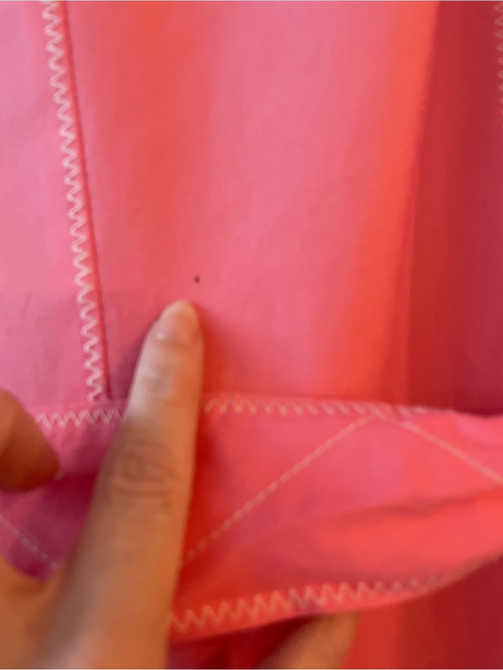 Sigrid Olsen Sport Pink Belted Trench Coat XS Y2K - Picture 8 of 8